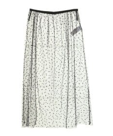 AMERICAN HOLIC ドットフロッキーレイヤードチュールスカート