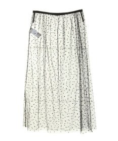 AMERICAN HOLIC ドットフロッキーレイヤードチュールスカート