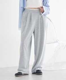 earth music&ecology レースレイヤード風スウェットパンツ