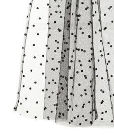 AMERICAN HOLIC ドットフロッキーレイヤードチュールスカート