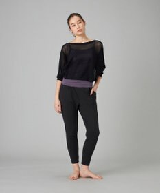 Chacott Chacott BALANCE【ノーソイングニット】７分袖メッシュニットＴシャツ