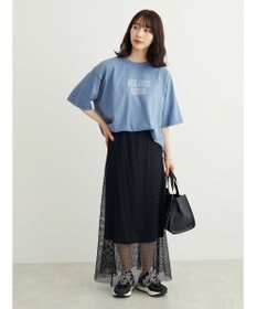 Green Parks ・ＥＬＥＮＣＡＲＥ　ＤＵＥ　メッシュギャザースカート