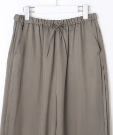 23区 【SLOW/一部店舗限定】キュプラフィブリルクロス サイドライン ワイドパンツ