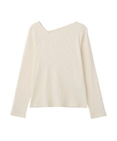 earth music&ecology アシメネックリブプルオーバー