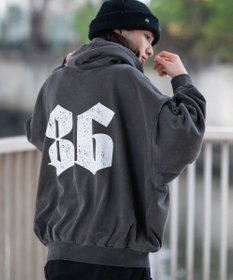 WEGO 【ユニセックス着用ITEM】グラフィックバルーンクロップドプルパーカー