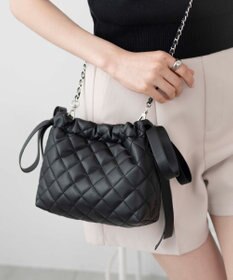 WEGO サイドリボンキルティングショルダー