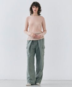 BEIGE， 【洗える】SORE / コットンシアークルーネックカットソー