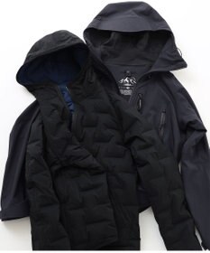 JOSEPH ABBOUD MOUNTAIN 【ストレッチ/撥水/防水素材/イタリア素材/ライナードッキング対応】マウンテンシェル パーカー