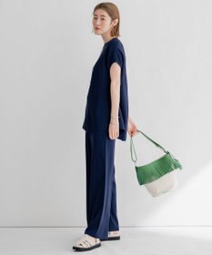 23区 【STORY7月号掲載】MARCO MASI レザーキャンバスコンビ ショルダーバッグ