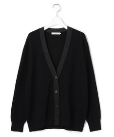 ICB L 【洗える】 ウールテンセルミニブークレ カーディガン