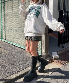 WEGO ロゴビッグプルパーカー