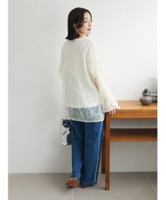 Green Parks ・ＡＮＤ　ＳＥＡＲＣＨ　レーシーラッフルスリーブチュニック