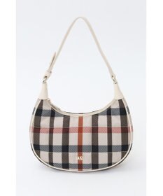 DAKS MABELハウスチェックハーフムーンハンドバッグ