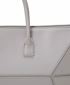 TOPKAPI 【TREASURE TOPKAPI】フェイクレザー ジオメトリック ショルダー付 トートバッグ