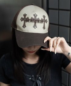 WEGO クロススタッズメッシュキャップ