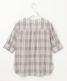 J.PRESS LADIES 【洗える】ドライタッチドビーチェック ブラウス