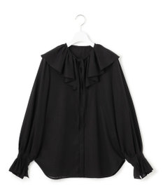 23区 【GOLD LABEL】シアーコットン ラッフル襟 ブラウス