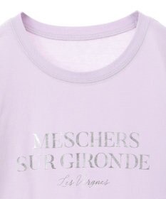 Green Parks 箔プリントフェミニンロゴＴシャツ