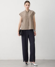 ICB 【新色追加・CLASSY.掲載】セシェシルキーローン フレンチスリーブボウタイブラウス