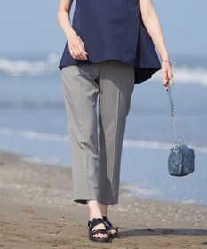 J.PRESS LADIES 【洗える】トロストレッチ テーパード パンツ