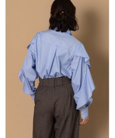 Te chichi 【泉 里香さん着用・Oggi.jp10/23掲載】ラッフルスリーブシャツ