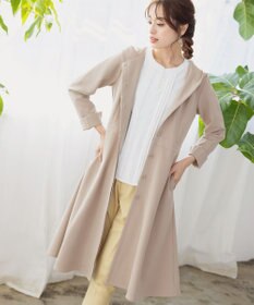 Tiaclasse L 【新色追加・洗える】フーデッドフレアコート