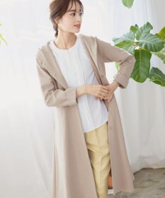 Tiaclasse L 【新色追加・洗える】フーデッドフレアコート