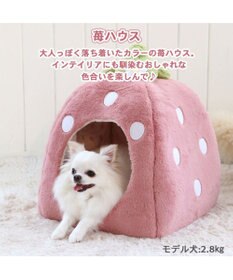 PET PARADISE くすみ苺 ハウス M (38×38×40cm)