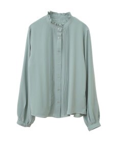 earth music&ecology フリルピンタックブラウス