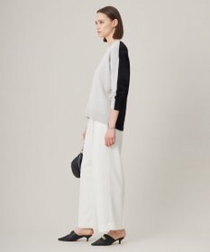 ICB 【WEB限定カラーあり・洗える】コットンポリエステルスムース  ニットプルオーバー