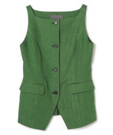 uncrave リネンオックスフォード ジレブラウス