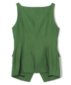 uncrave リネンオックスフォード ジレブラウス