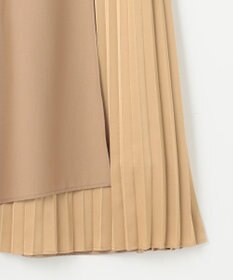 Feroux 【洗える】プリーツコンビ スカート