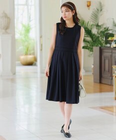 Tiaclasse 【洗える】配色スカラップレースワンピース