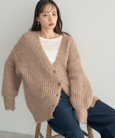 earth music&ecology 【予約】カラーミックスシャギーカーディガン