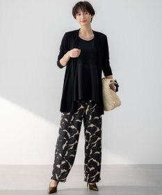 23区 【洗える】ナチュラルコットンベア タフタコンビ タンクトップ