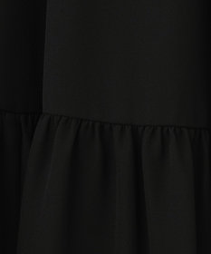 ICB 【洗える】エステルジョーゼット ティアードスカート