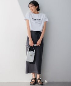 23区 L 【UVカット/洗える】CA ME PLAIT ロゴTシャツ