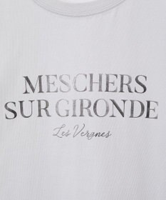 Green Parks 箔プリントフェミニンロゴＴシャツ