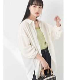 earth music&ecology シアーボーイズライクシャツ