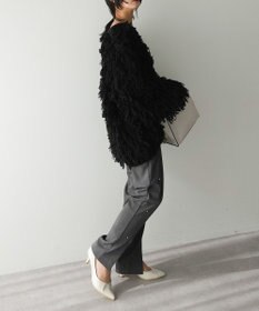 Green Parks フリンジニットカーディガン