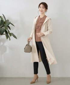 Tiaclasse L 【新色追加・洗える】フーデッドフレアコート