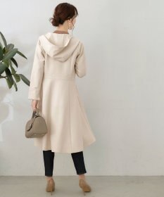 Tiaclasse L 【新色追加・洗える】フーデッドフレアコート