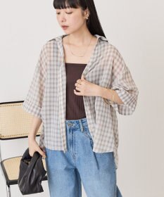 AMERICAN HOLIC 【イージーケア】スキッパーチェックシャツ
