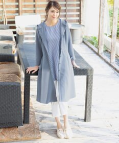 Tiaclasse L 【新色追加・洗える】フーデッドフレアコート