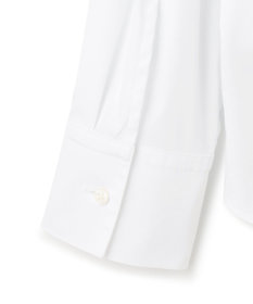 ICB 【洗える】コットンナイロンシャーティング ベーシックシャツ