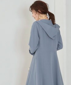 Tiaclasse L 【新色追加・洗える】フーデッドフレアコート