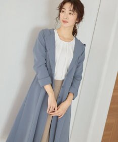 Tiaclasse L 【新色追加・洗える】フーデッドフレアコート