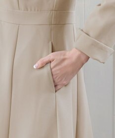 Tiaclasse L 【新色追加・洗える】フーデッドフレアコート