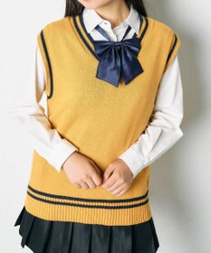 WEGO 【SCHOOLITEM】ラインスクールニットベスト